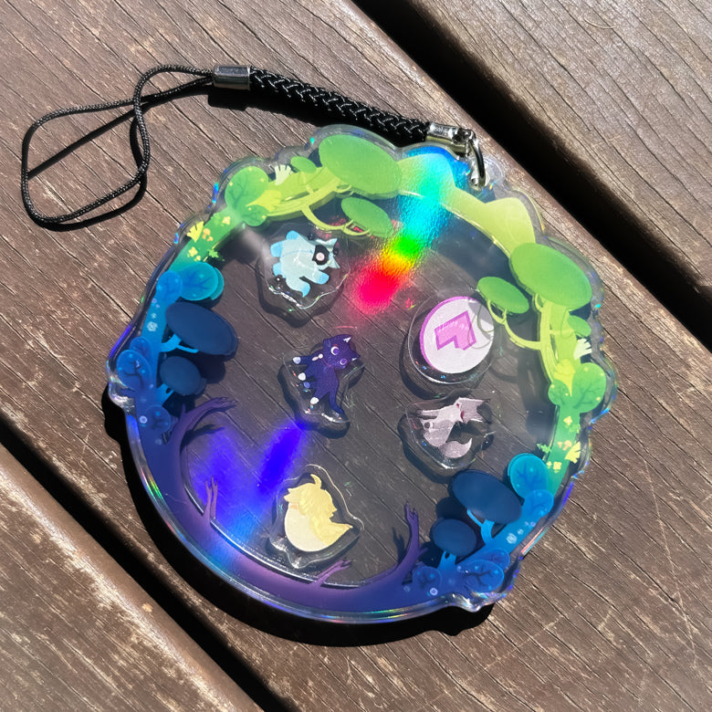 Fairytale Shaker Keychain