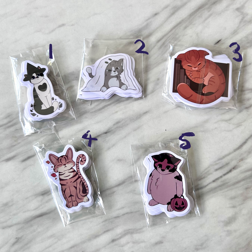 Hallow’s Eve Kitties (Stickers)