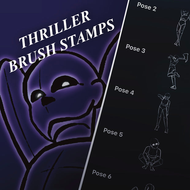 Thriller Pose Brush Set