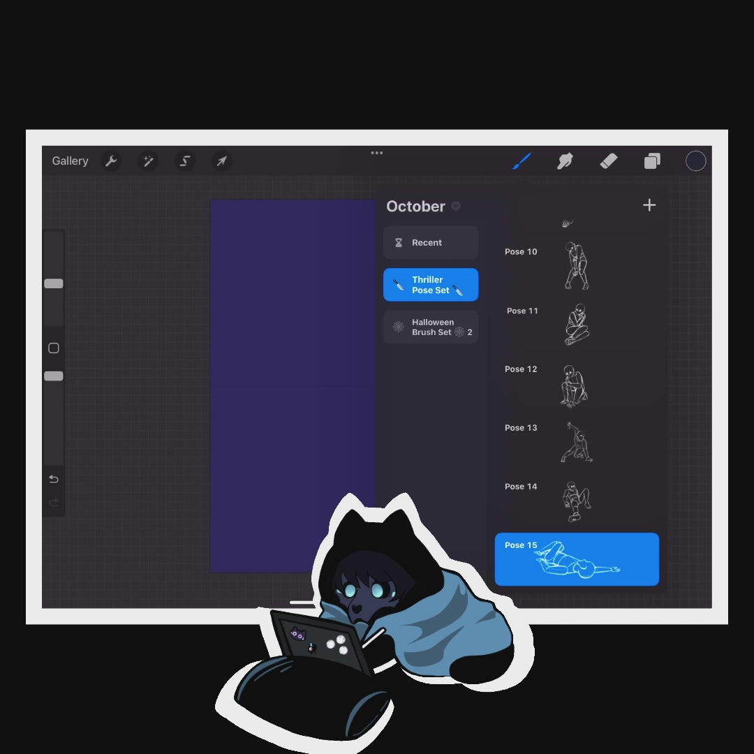 Thriller Pose Brush Set